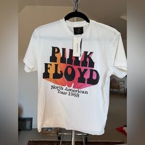 NWT Retrobrand White Pink Floyd Graphic Tee